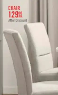 The Brick Verona Dining Chair with Linen-Look Fabric, Wood - Light Grey offer