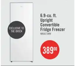 The Brick Midea 6.9 Cu. Ft. Convertible Upright Refrigerator-Freezer - MRU07B3AWW offer