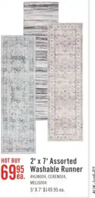The Brick Melis Grey Washable Runner Area Rug - 2' x 7' offer