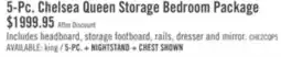 The Brick Chelsea 5pc Bedroom Set with Storage Bed, Dresser & Mirror, Cherry Brown - Queen Size offer
