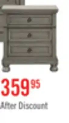 The Brick Chelsea Bedside 3-Drawer Nightstand, 28W x 28H - Grey offer