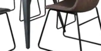 The Brick Amos 7pc Dining Set with Table & 6 Chairs, Metal, 60W - Grey offer