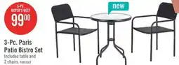 The Brick Paris 3-Piece Bistro Patio Set offer