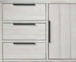 The Brick Haven Bedroom 4-Drawer Chest with Storage Cabinet, 48W x 48H - White offer