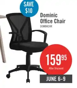 The Brick Dominic 23.5 Office Chair with Mesh Back - Black offer