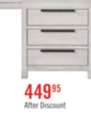 The Brick Haven Bedside 3-Drawer Nightstand with USB Port, 26W x 28H - White offer