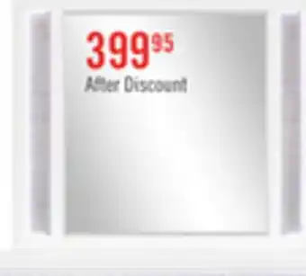 The Brick Ava Bedroom Dresser Mirror with LED Light, Glam - White offer