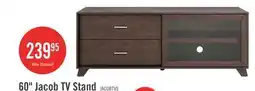 The Brick Jacob 60 Modern TV Stand with Storage and Cable Management for TVs up to 65- Espresso offer
