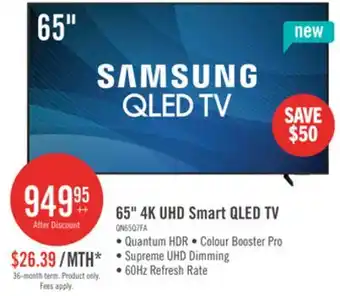 The Brick Samsung 65 Q7F QLED 4K Smart TV with Vision AI offer