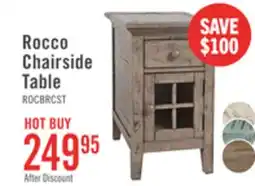 The Brick Rocco 16 Chairside Table with USB - Natural Wood offer