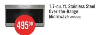 The Brick Maytag 1.7 Cu. Ft. Over-the-Range Microwave with 900 Watts Cooking - Stainless Steel - YMMMS4230PZ offer