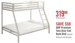 The Brick DHP Premium Twin Over Full Bunk Bed - White offer