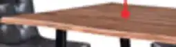 The Brick Oskar Dining Table, Acacia Wood & Metal, 79W - Natural & Black offer