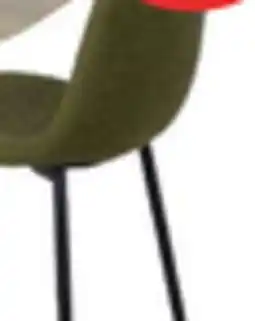 The Brick Joss Dining Chair with Polyester Fabric, Metal - White offer