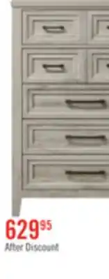 The Brick Lara Bedroom Chest of Drawers, 5-Drawer, 33.9W x 50.5H - Antique Grey offer