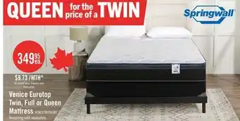 The Brick Springwall Venice Eurotop Twin Mattress offer