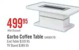 The Brick Garbo 52 Glam Coffee Table - White and Silver with Glitter Accents offer