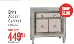 The Brick Enna 32 Glam Accent Cabinet with Drawer - Antiqued Silver offer