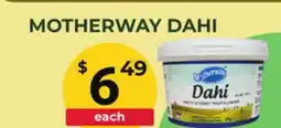 Food World Supermarket MOTHERWAY DAHI offer