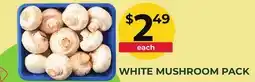 Food World Supermarket WHITE MUSHROOM PACK offer