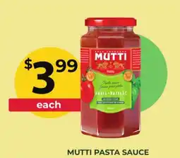 Food World Supermarket MUTTI PASTA SAUCE offer