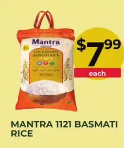 Food World Supermarket MANTRA 1121 BASMATI RICE offer