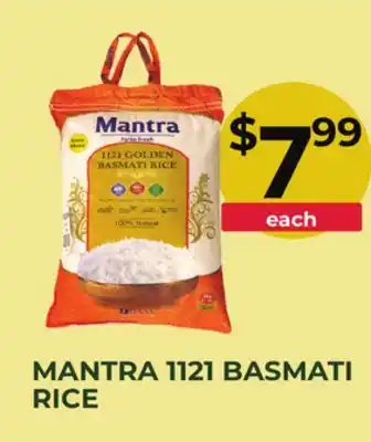 Food World Supermarket MANTRA 1121 BASMATI RICE offer