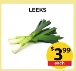 Food World Supermarket LEEKS offer