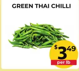 Food World Supermarket GREEN THAI CHILLI offer