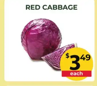 Food World Supermarket RED CABBAGE offer