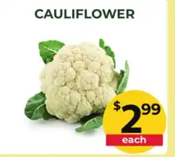 Food World Supermarket CAULIFLOWER offer