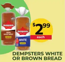 Food World Supermarket DEMPSTERS WHITE OR BROWN BREAD offer