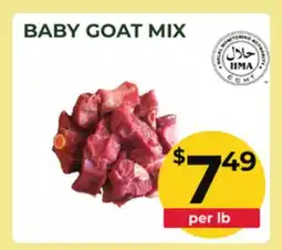 Food World Supermarket BABY GOAT MIX offer