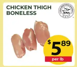 Food World Supermarket CHICKEN THIGH BONELESS offer