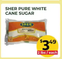 Food World Supermarket SHER PURE WHITE CANE SUGAR offer