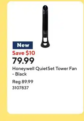 Staples Honeywell QuietSet Tower Fan - Black offer