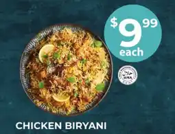 Food World Supermarket CHICKEN BIRYANI offer