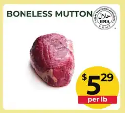 Food World Supermarket BONELESS MUTTON offer