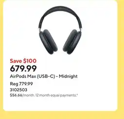 Staples AirPods Max (USB-C) - Midnight offer