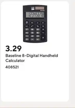 Staples Baseline 8-Digital Handheld Calculator offer