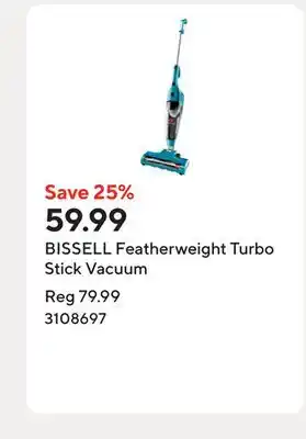 Staples BISSELL Featherweight Turbo Stick Vacuum offer
