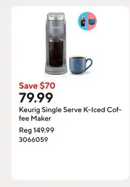Staples Keurig Single Serve K-Iced Coffee Maker offer