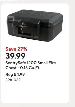 Staples SentrySafe 1200 Small Fire Chest - 0.18 Cu.Ft offer