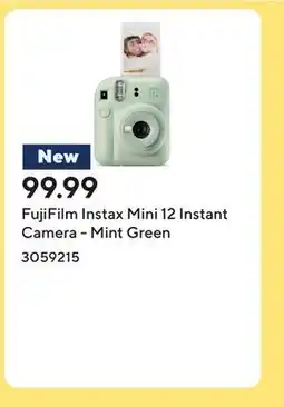 Staples FujiFilm Instax Mini 12 Instant Camera - Mint Green offer