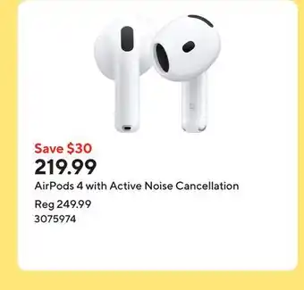 Staples AirPods 4 with Active Noise Cancellation offer