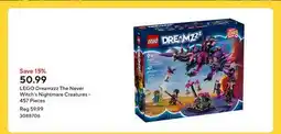 Staples LEGO Dreamzzz The Never Witch's Nightmare Creatures - 457 Pieces offer