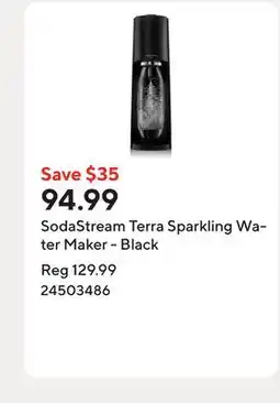 Staples SodaStream Terra Sparkling Water Maker - Black offer