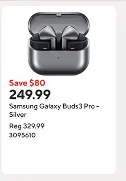 Staples Samsung Galaxy Buds3 Pro - Silver offer