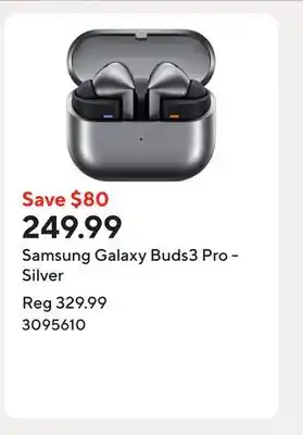 Staples Samsung Galaxy Buds3 Pro - Silver offer
