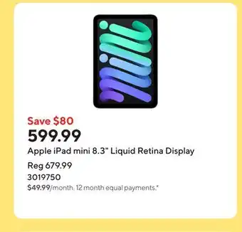 Staples Apple iPad mini 8.3 Liquid Retina Display offer